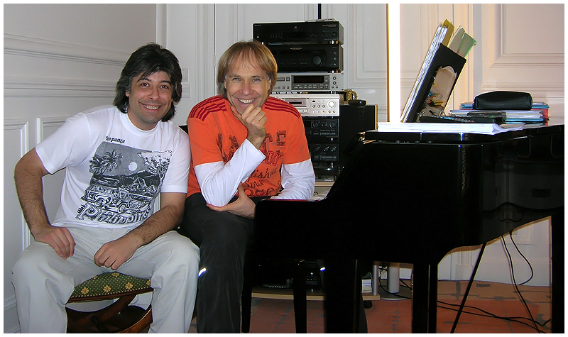 Photo du Compositeur Marc Minier et du Pianiste Richard Clayderman