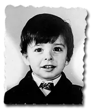 Fotografía de Marc Minier a los 4 años